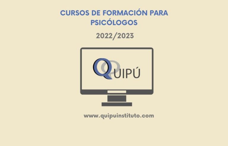 cursos formación psicólogos Quipú instituto programas 22723