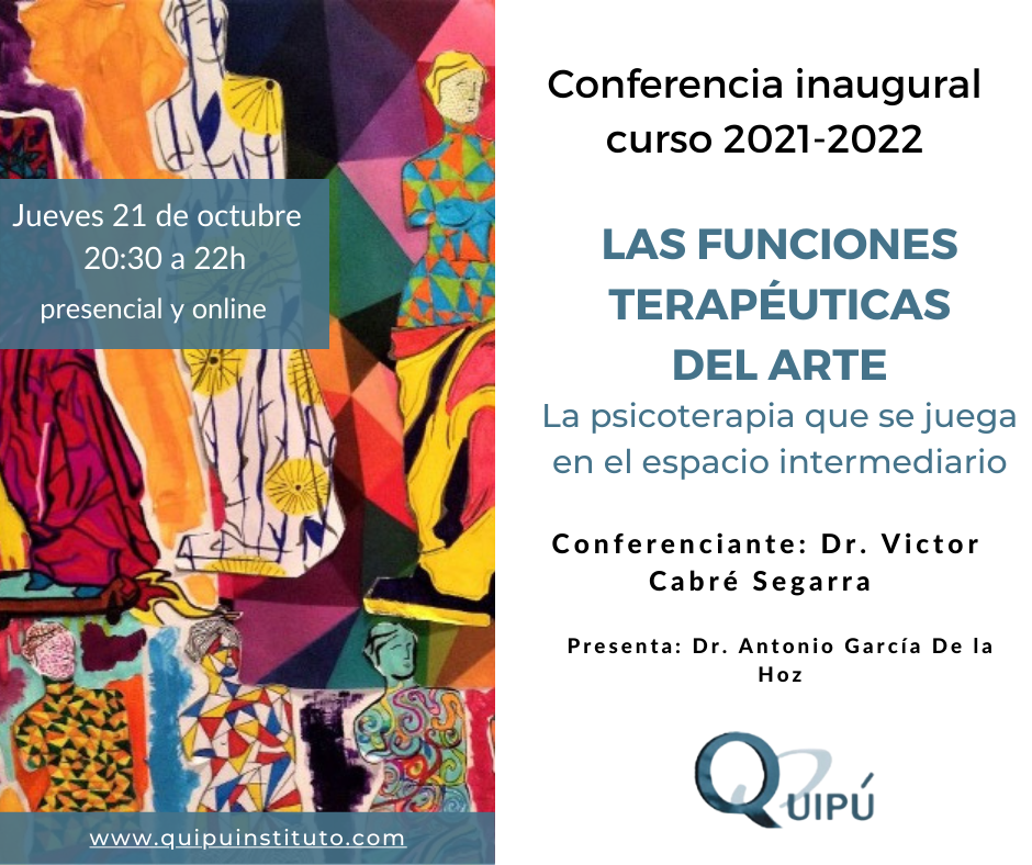 cartel conferencia inaugural Quipú instituto de formación curso 2021-2022