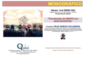cartel curso monográfico Quipú psicólogos