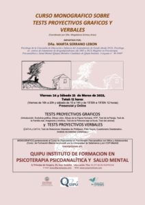 Curso monográfico Quipú Instituto Formación Psicólogos Madrid. Presencial y online.