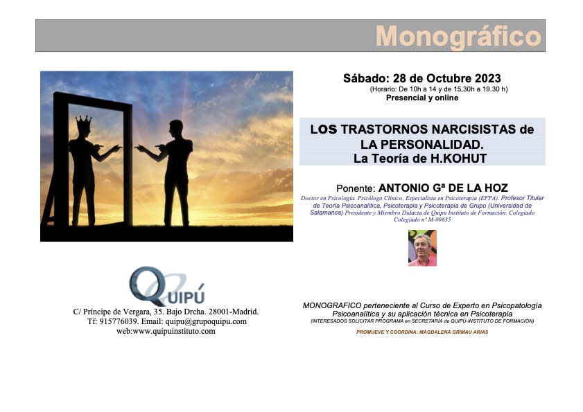 Clase monográfica Quipú Instituto Formación Psicólogos Madrid.